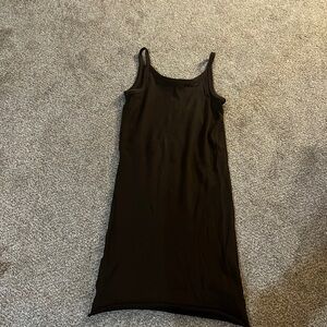 Womens Brown midi dress